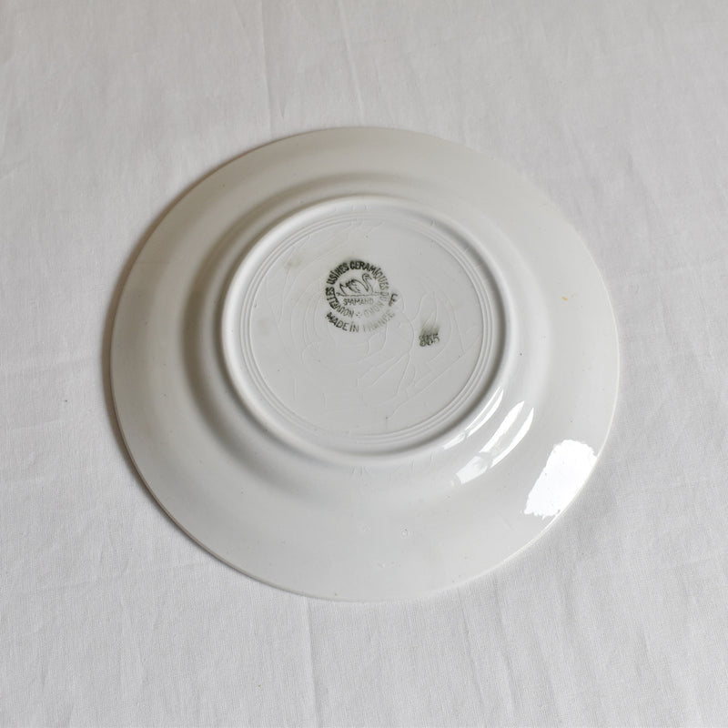 Vintage Dessert Plate, Saint-Amand, Guirlande fleur C
