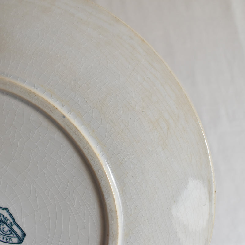 Antique Dessert Plate - Sarreguemines Carmen B