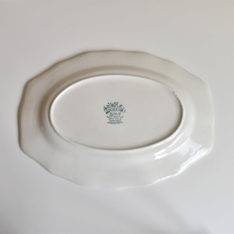 Vintage Oval Platter, Lunéville English Style
