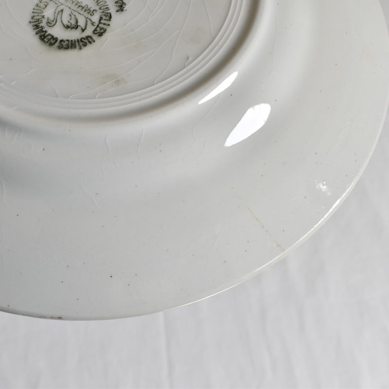 Vintage Dessert Plate, Saint-Amand, Guirlande fleur C