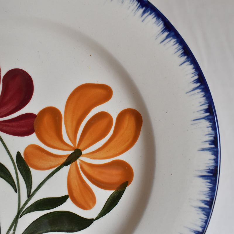 Antique Dessert Plate Saran Campagne F