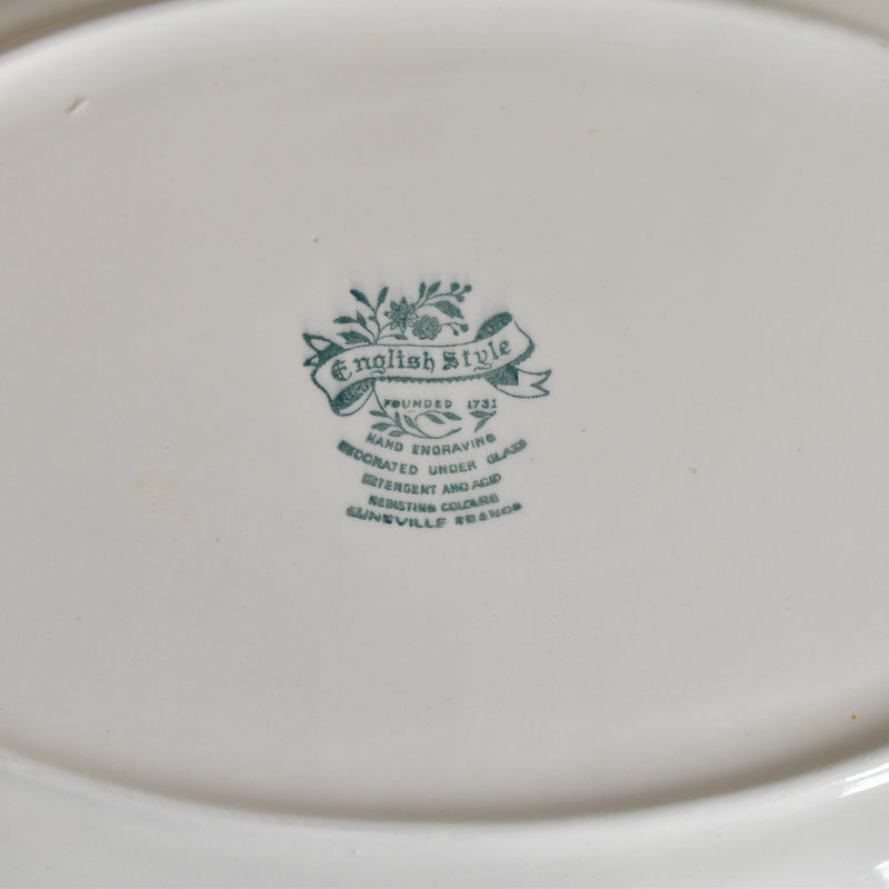 Vintage Oval Platter, Lunéville English Style