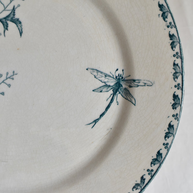 Antique Dessert Plate - Sarreguemines Carmen B