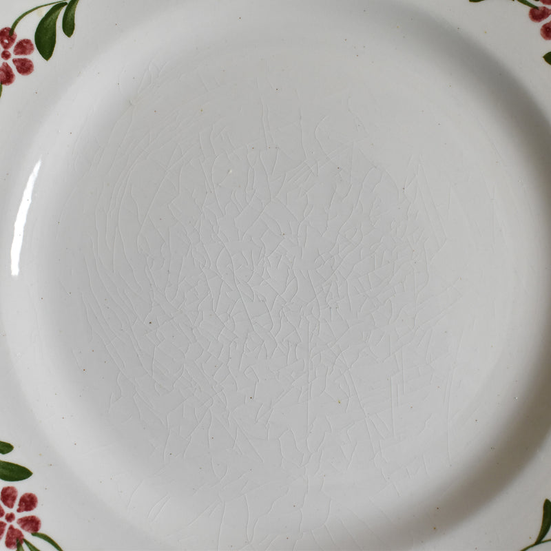 Vintage Dessert Plate, Saint-Amand, Guirlande fleur C