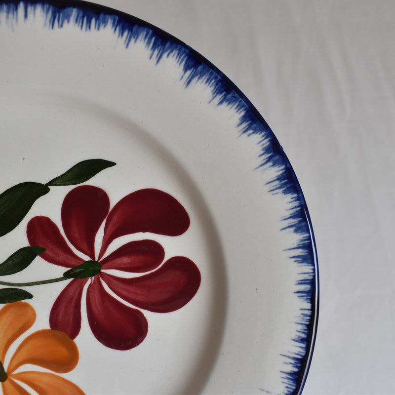 Antique Dessert Plate Saran Campagne F