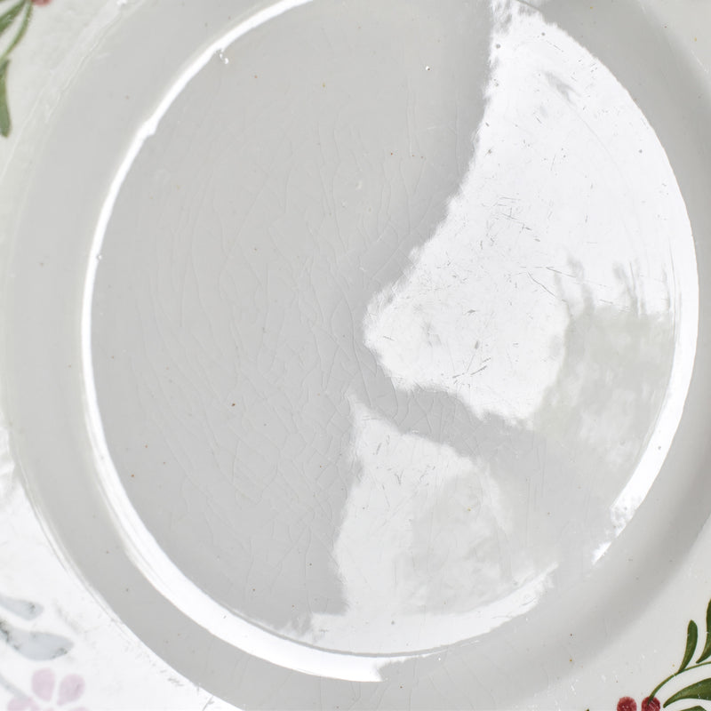 Vintage Dessert Plate, Saint-Amand, Guirlande fleur C
