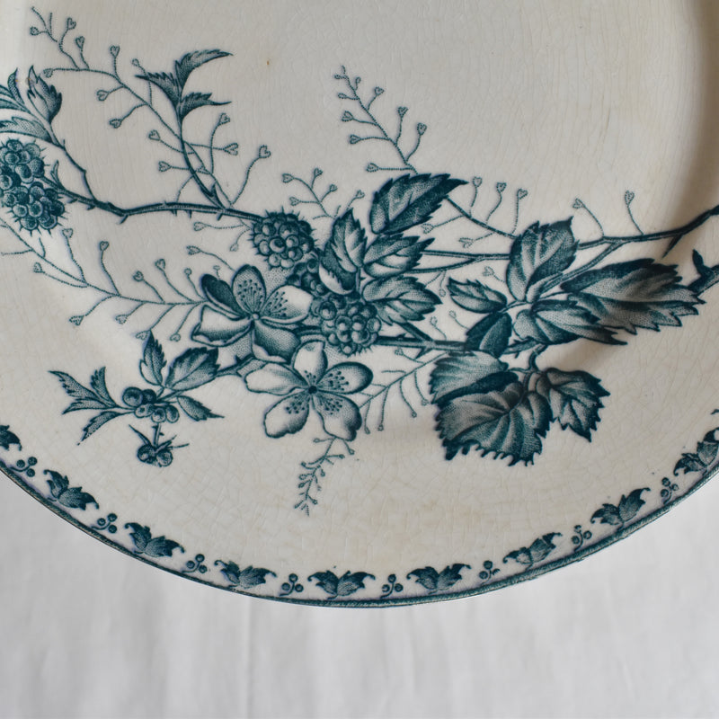 Antique Dessert Plate - Sarreguemines Carmen B