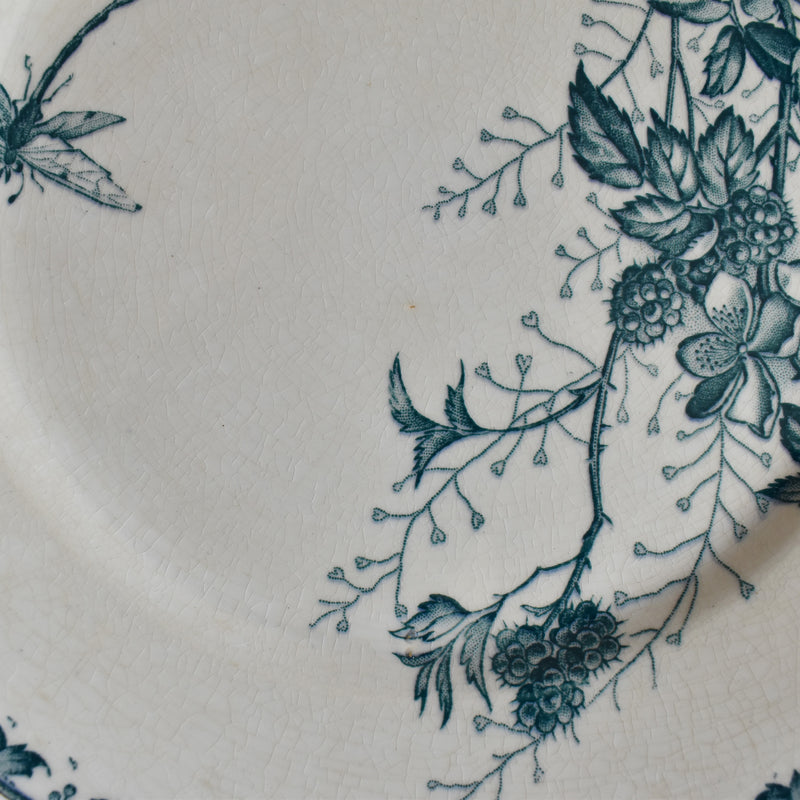 Antique Dessert Plate - Sarreguemines Carmen B