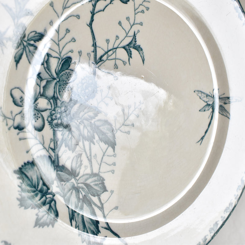 Antique Dessert Plate - Sarreguemines Carmen B