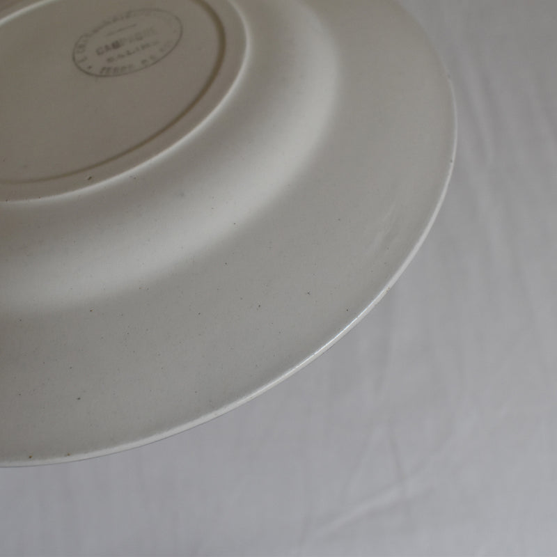 Antique Dessert Plate Salins Campagne G