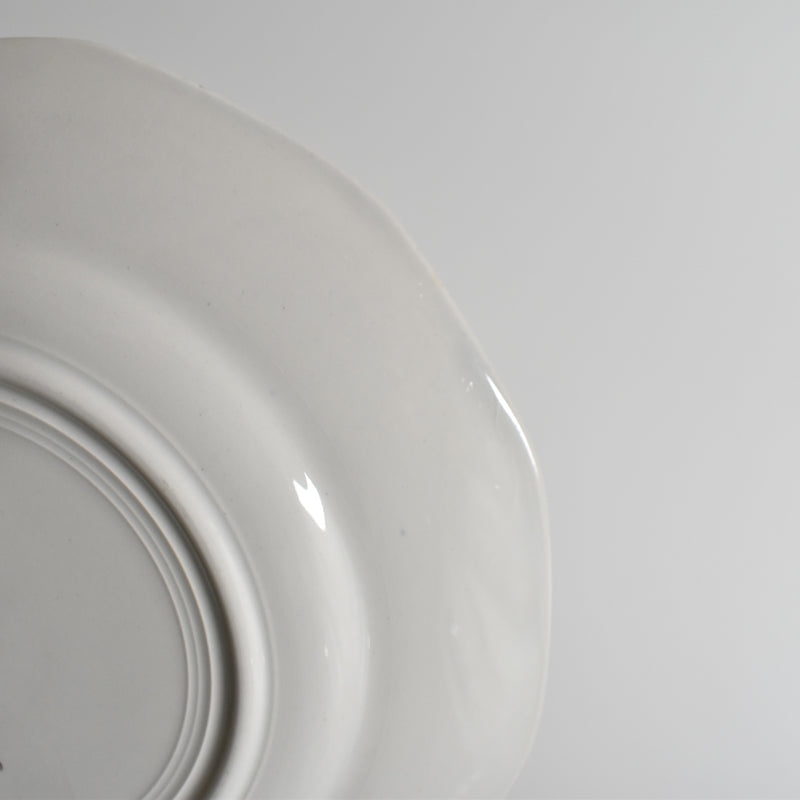 Vintage Dessert Plate, Digoin & Sarreguemines, Fleurs de France B