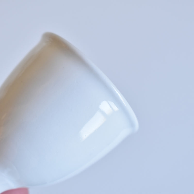 Antique Egg Cup White B