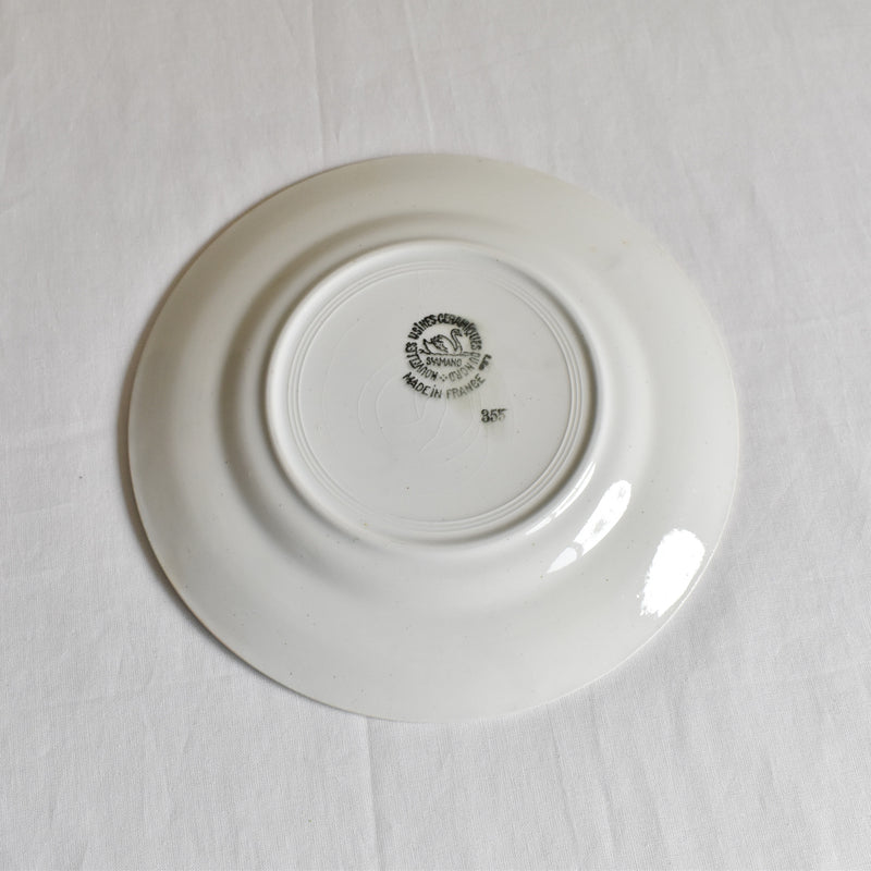 Vintage Dessert Plate, Saint-Amand, Guirlande Fleur B