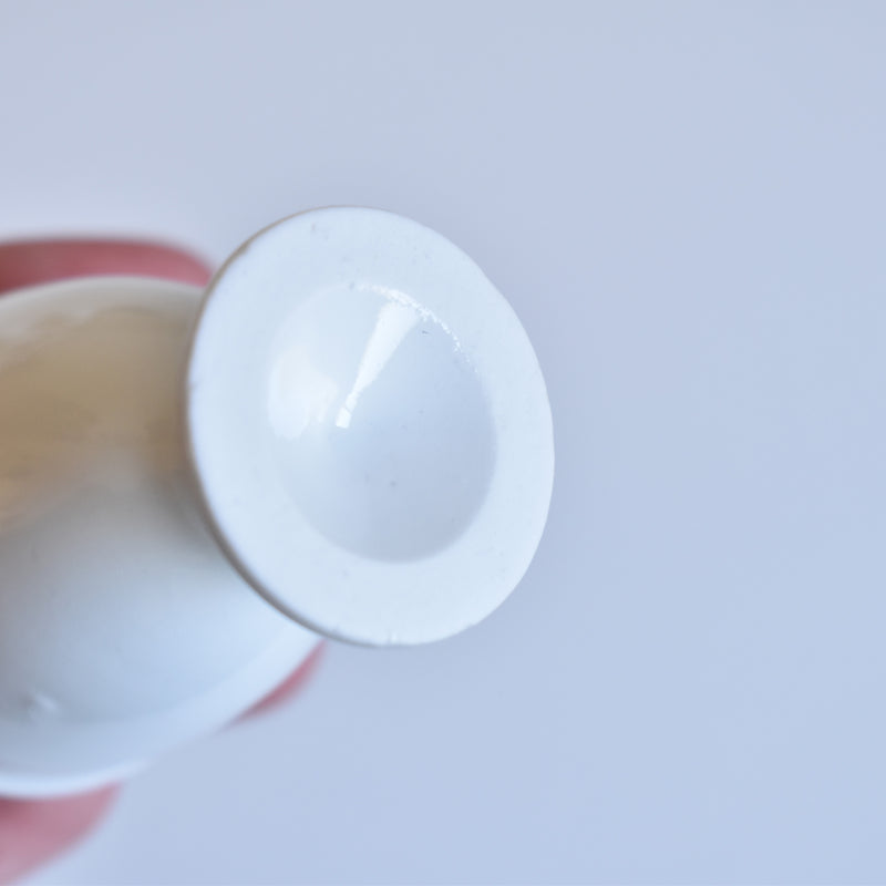 Antique Egg Cup White B