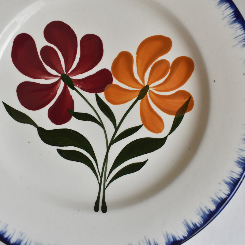 Antique Dessert Plate Salins Campagne G