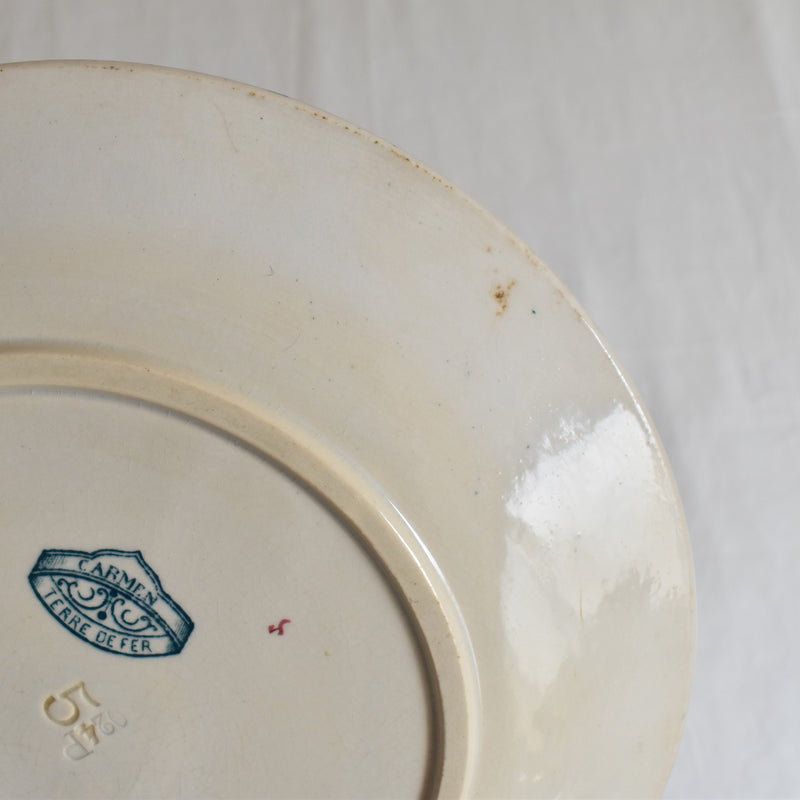 Antique Dessert Plate, Sarreguemines, Carmen A