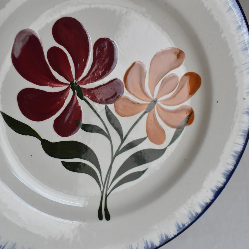 Antique Dessert Plate Salins Campagne G