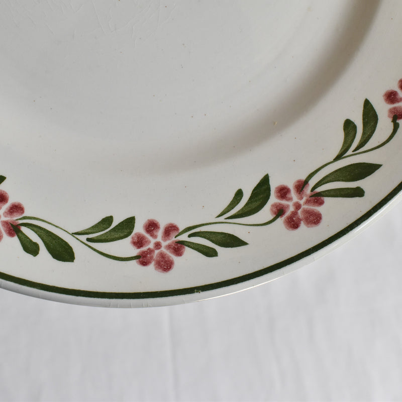 Vintage Dessert Plate, Saint-Amand, Guirlande Fleur B