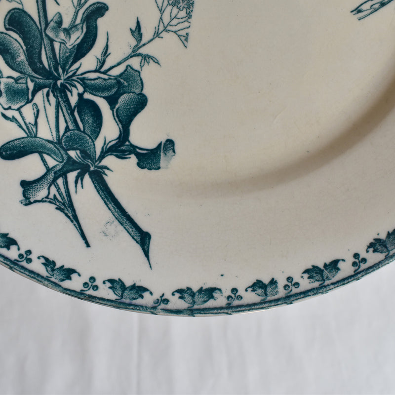 Antique Dessert Plate, Sarreguemines, Carmen A