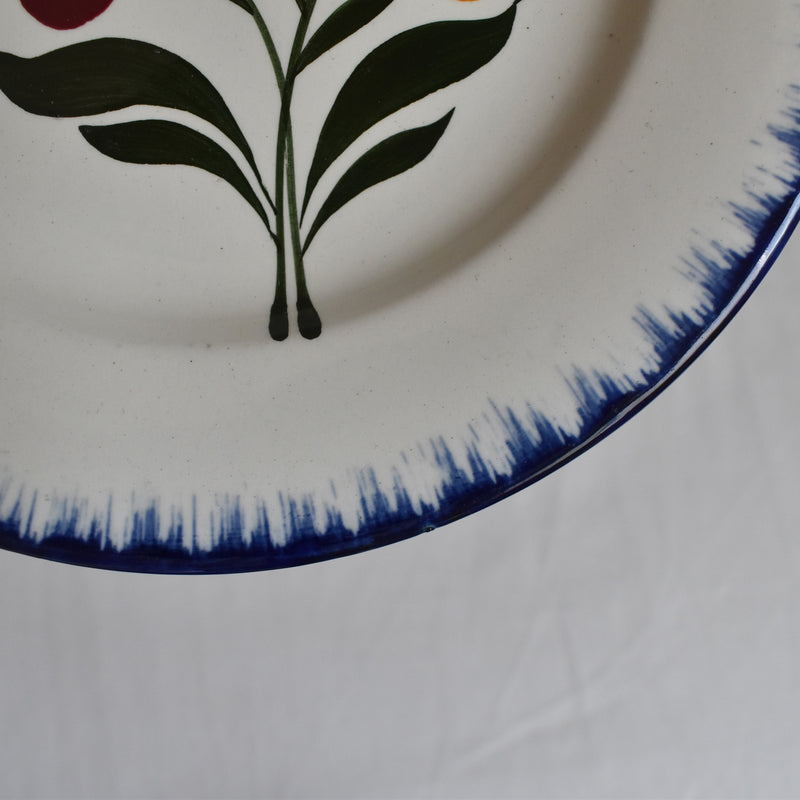 Antique Dessert Plate Salins Campagne G