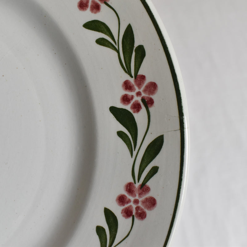 Vintage Dessert Plate, Saint-Amand, Guirlande Fleur B
