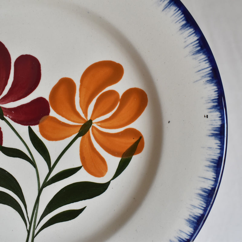 Antique Dessert Plate Salins Campagne G
