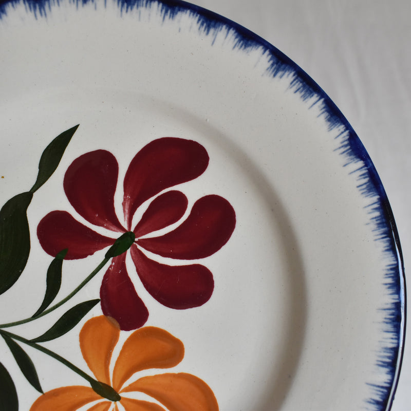Antique Dessert Plate Salins Campagne G