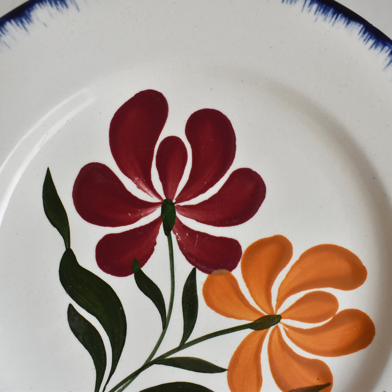 Antique Dessert Plate Salins Campagne G