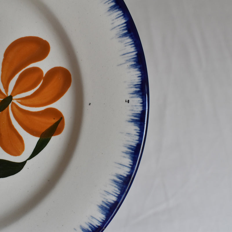 Antique Dessert Plate Salins Campagne G