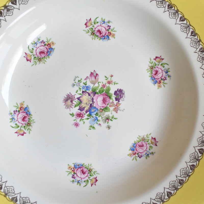 Vintage Deep Plate, Digoin & Sarreguemines, Graziella A