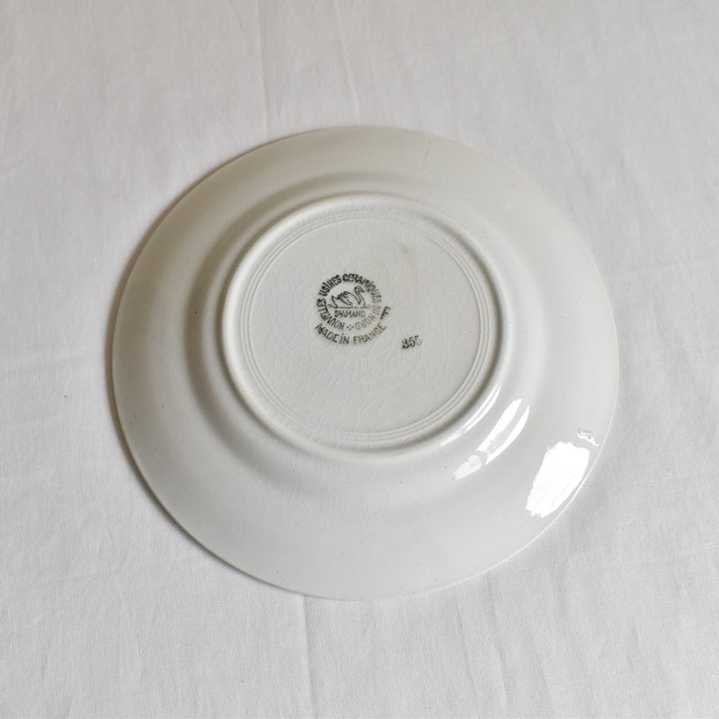 Vintage dessert plate Saint Amand Guirlande fleur A