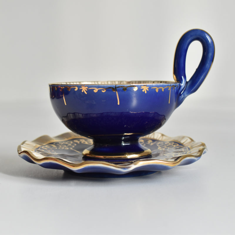 ア.ドラサンヴァル A.Dressinval コーヒーカップ＆ソーサー Blue A