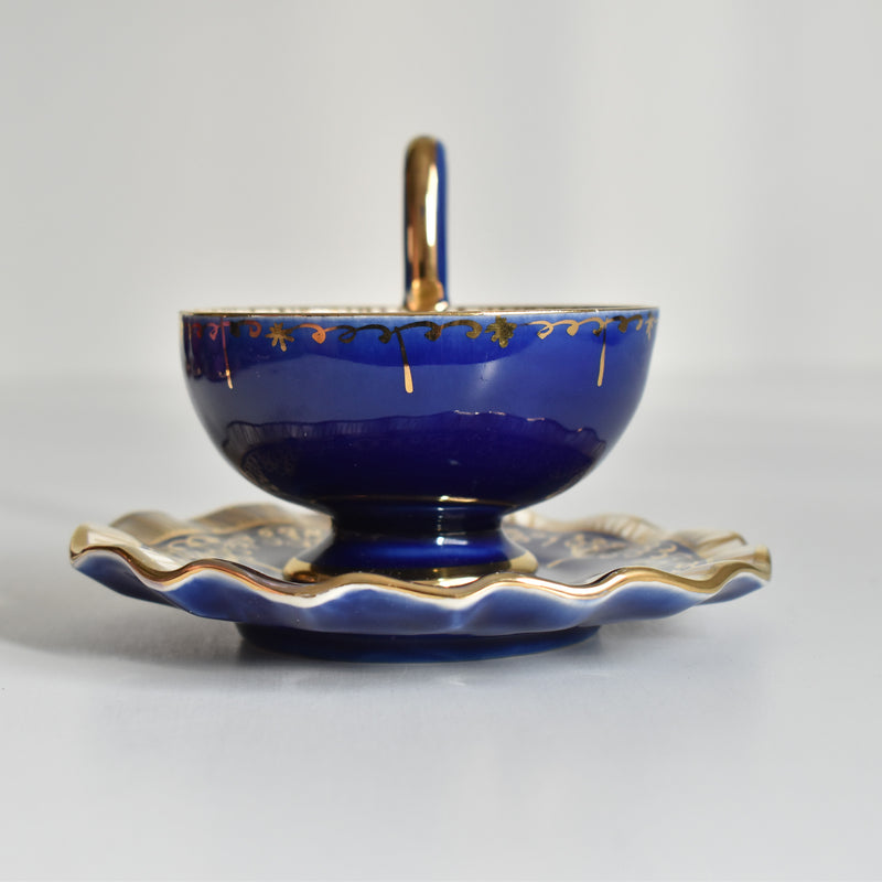 ア.ドラサンヴァル A.Dressinval コーヒーカップ＆ソーサー Blue A