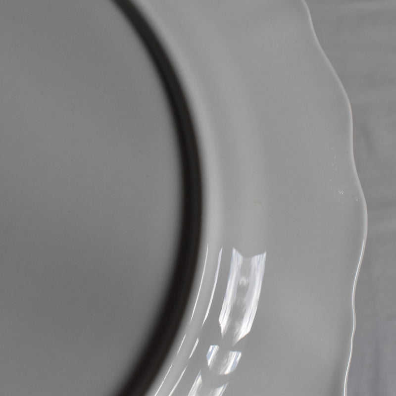 Vintage Serving Platter with Handles - Sarreguemines Blé