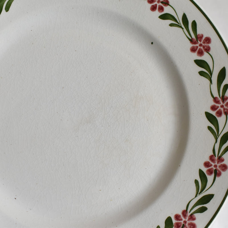 Vintage dessert plate Saint Amand Guirlande fleur A