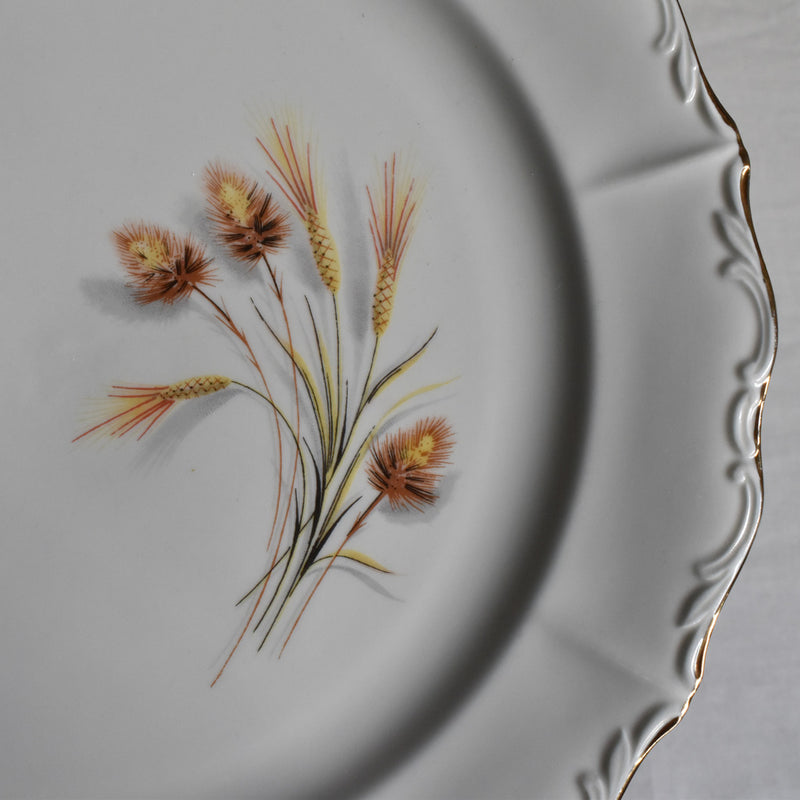 Vintage Serving Platter with Handles - Sarreguemines Blé