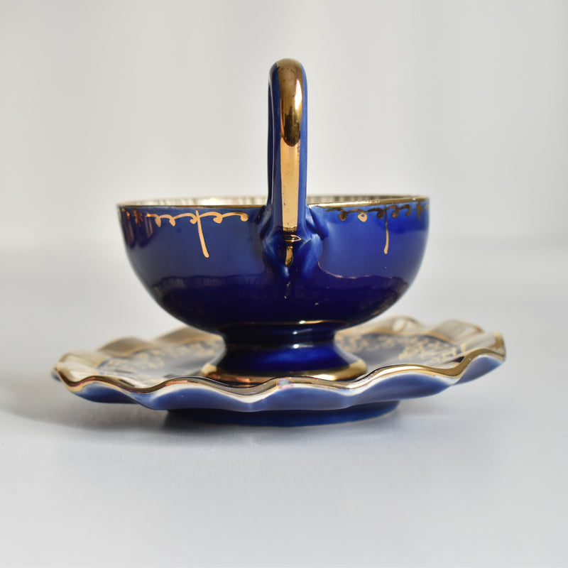 ア.ドラサンヴァル A.Dressinval コーヒーカップ＆ソーサー Blue A