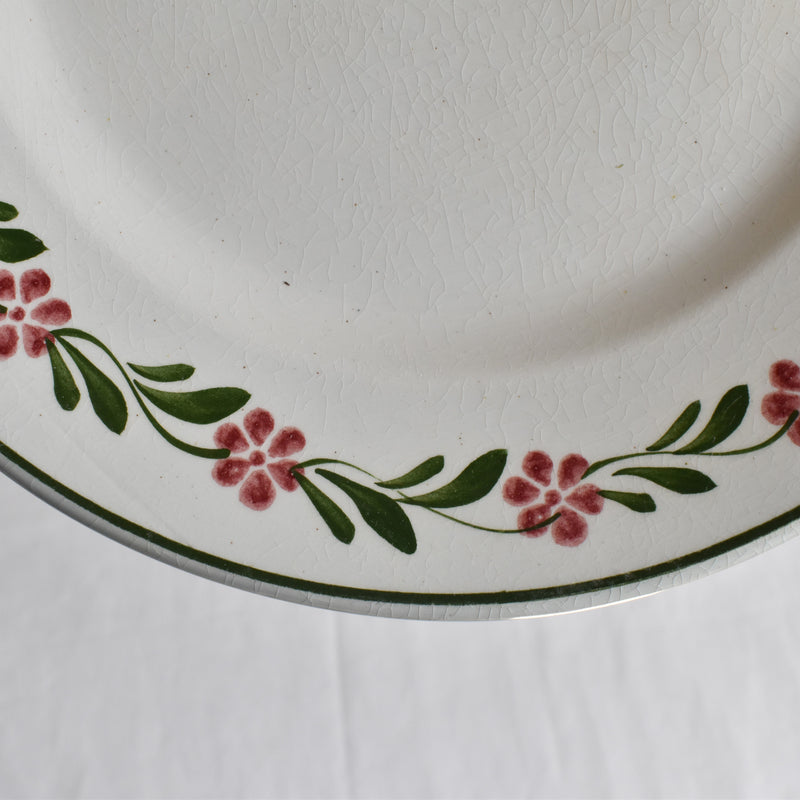 Vintage dessert plate Saint Amand Guirlande fleur A