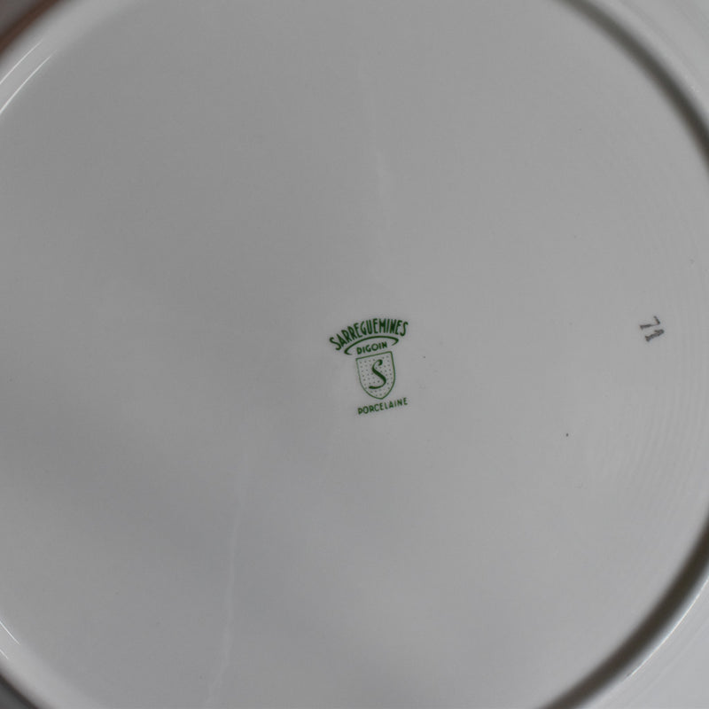 Vintage large plate, Sarreguemines Blé