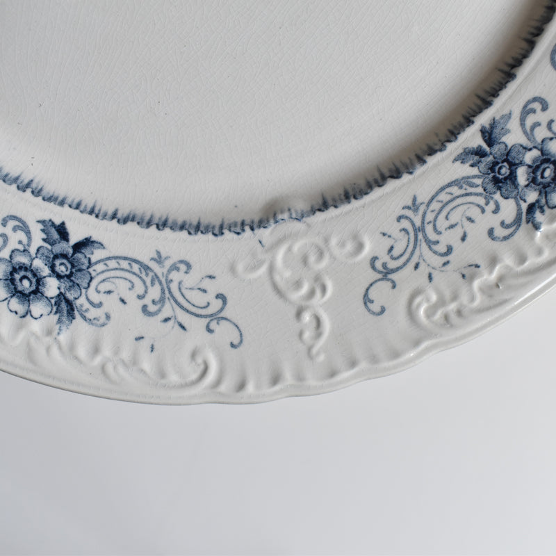 Antique Plate U&C Sarreguemines Aïda E