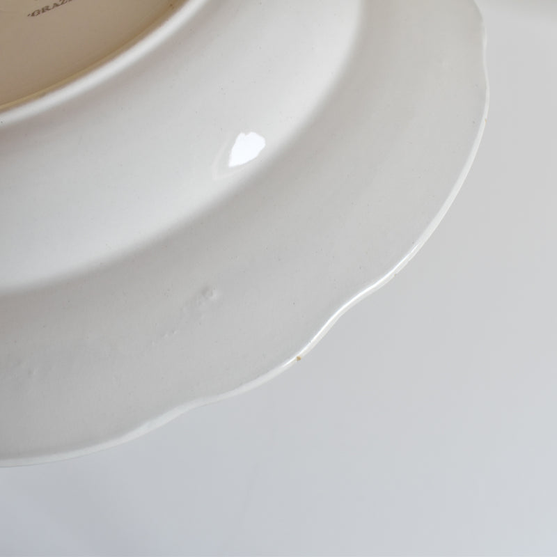 Vintage Deep Plate Digoin & Sarreguemines Graziella B