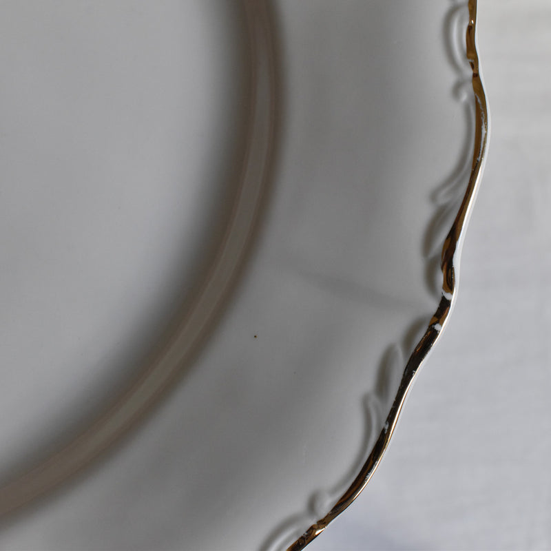 Vintage large plate, Sarreguemines Blé