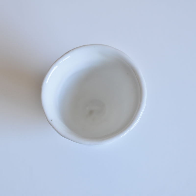 Antique Egg Stand, White E
