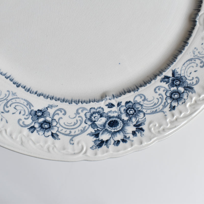 Antique Plate U&C Sarreguemines Aïda E