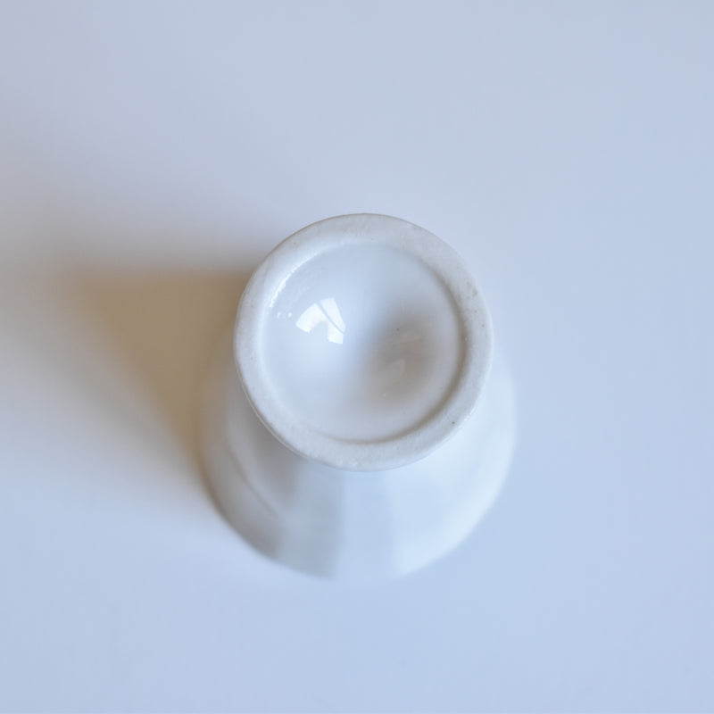 Antique Egg Stand, White E