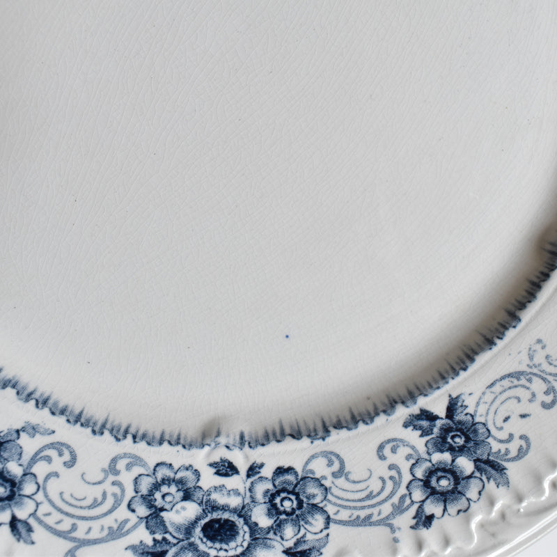 Antique Plate U&C Sarreguemines Aïda E
