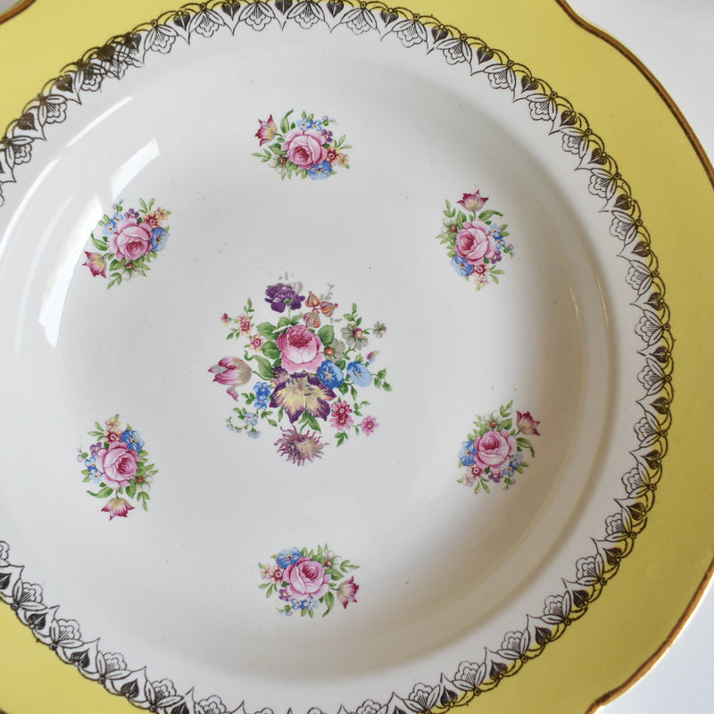 Vintage Deep Plate Digoin & Sarreguemines Graziella B