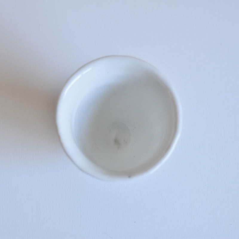Antique Egg Stand, White E