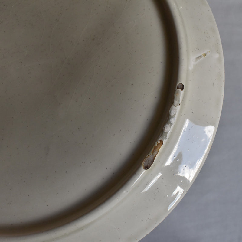 Vintage Fondue Plate - Sarreguemines Chardons A