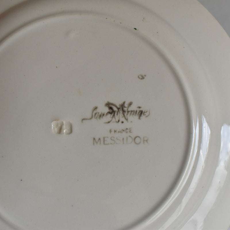 Vintage Dessert Plate Sarreguemines Messidor B